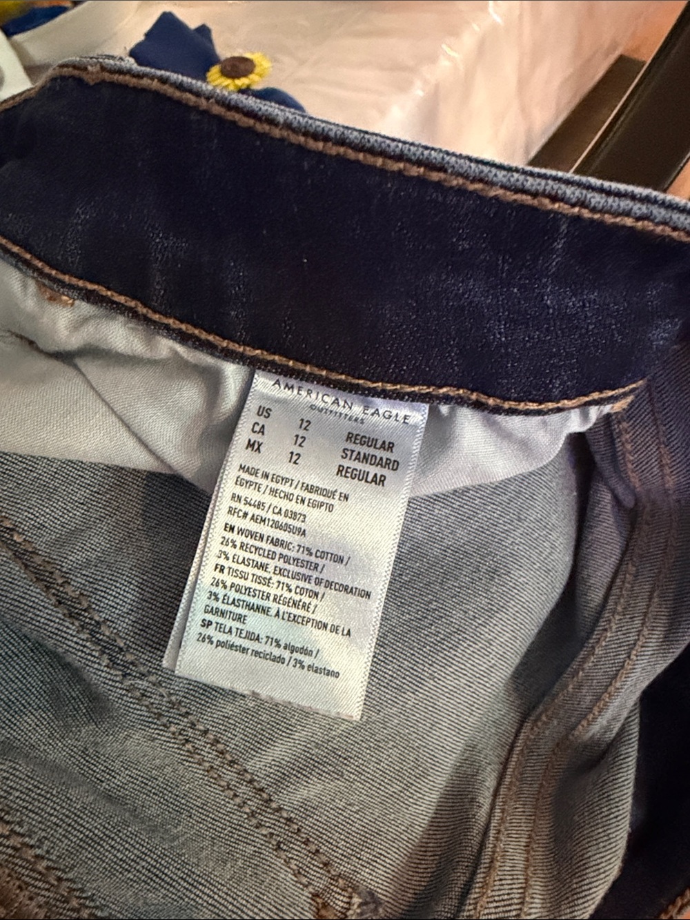 American Eagle Outfitters Dark Indigo Women's Skinny Jeans - Picture 8 of 8